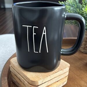 Rae Dunn Black Ceramic Tea Mug